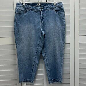 Coldwater Creek City Fit Denim Capris Size 20